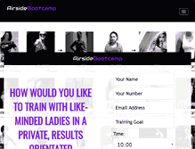 Tablet Screenshot of airsidebootcamp.com